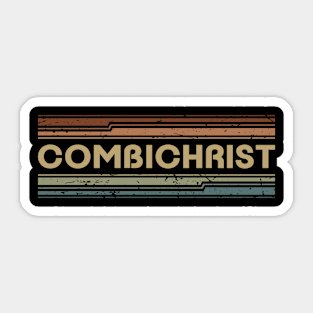 Combichrist Retro Lines Sticker